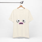 Shocked Face Expression Emoji Face Cute T-Shirt — Funny Minimal Mood Graphic Tee