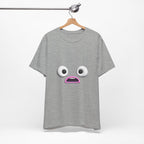 Shocked Face Expression Emoji Face Cute T-Shirt — Funny Minimal Mood Graphic Tee