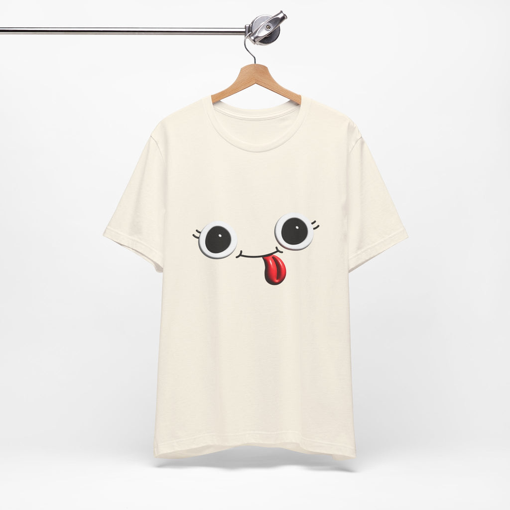 Cute Silly Emoji Face T-Shirt — Minimal Cute Graphic Tee