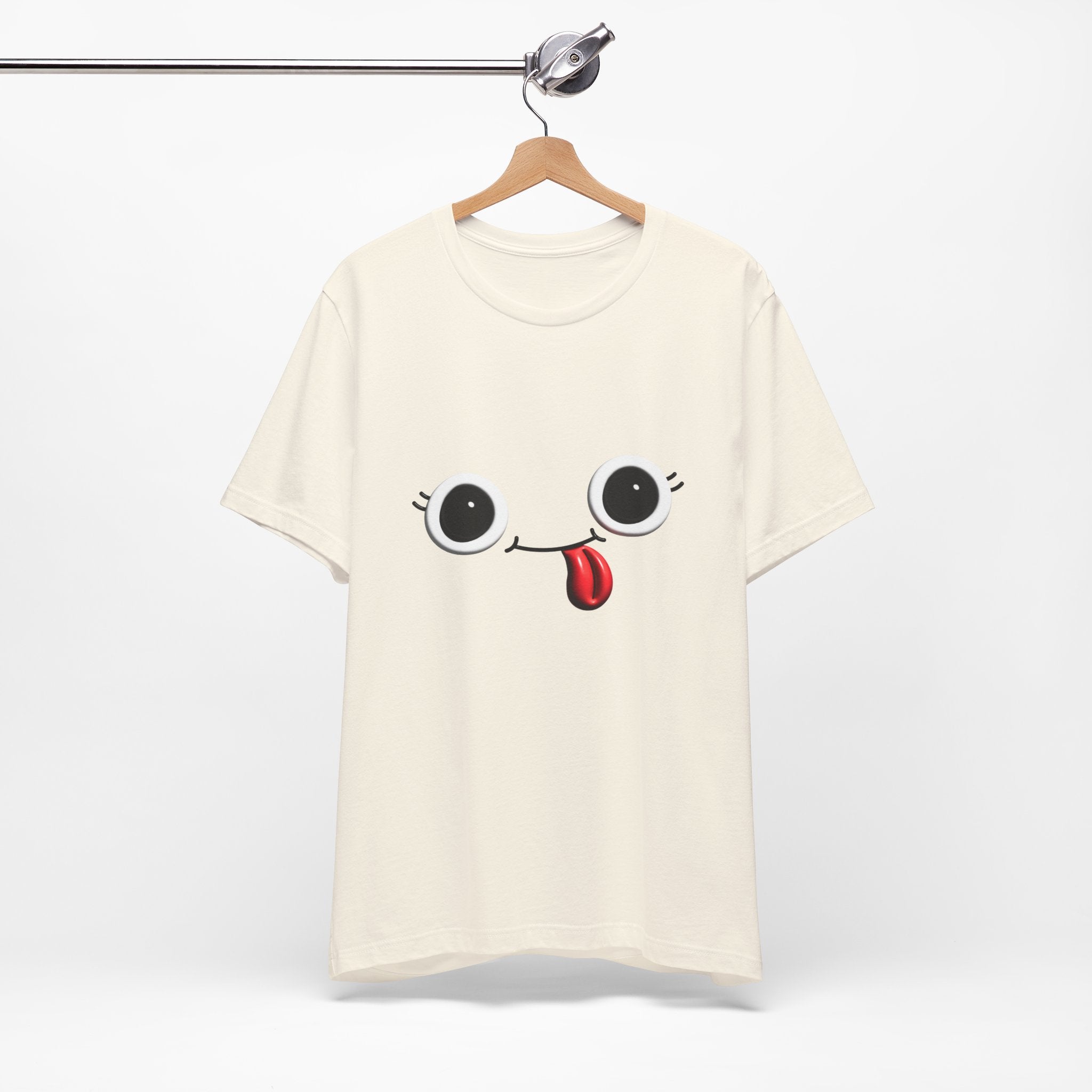 Cute Silly Emoji Face T-Shirt — Minimal Cute Graphic Tee