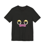 Unimpressed Mood Face T-Shirt – Funny Minimalist Graphic Tee Face