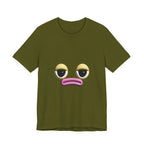 Unimpressed Mood Face T-Shirt – Funny Minimalist Graphic Tee Face