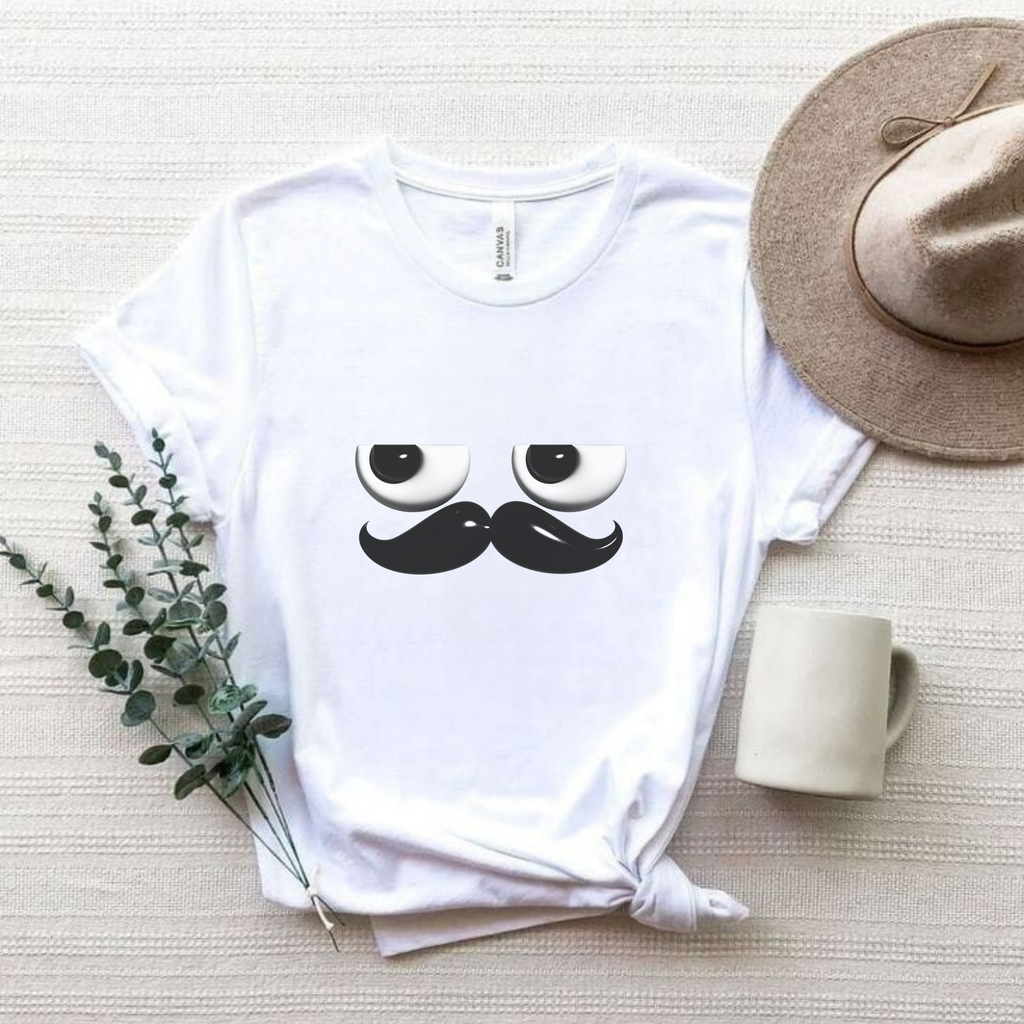 https://word-today.myshopify.com › products › funny-mustache-eyes-t-shirt-minimalist-humor-emoji-face-graphic-tee