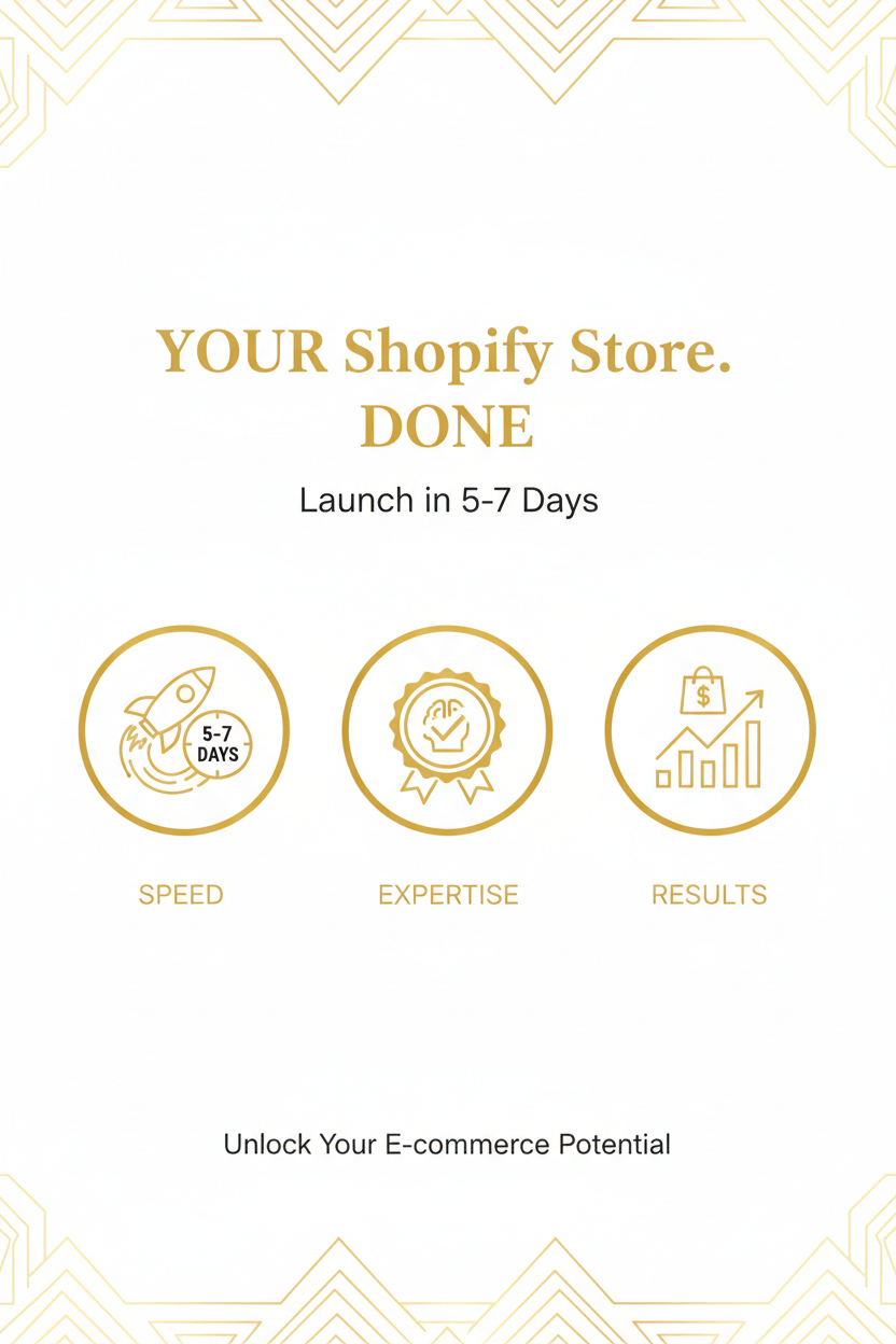 Done-For-You Shopify Store Setup (Launch ready)